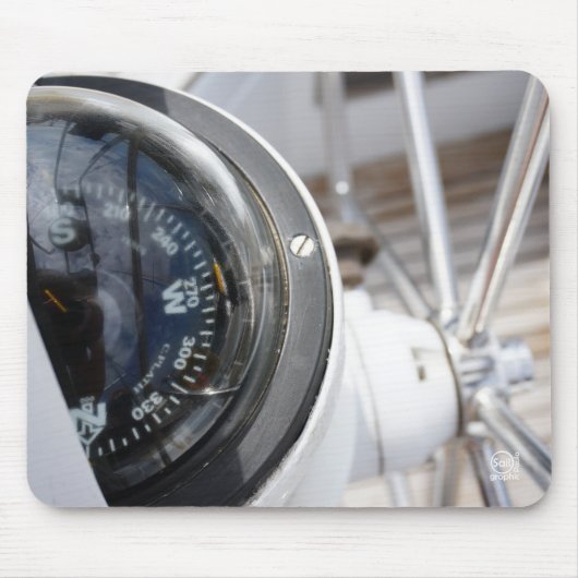 Kompas dat de richting geeft aan een avontuur.  muismat (Voorkant)