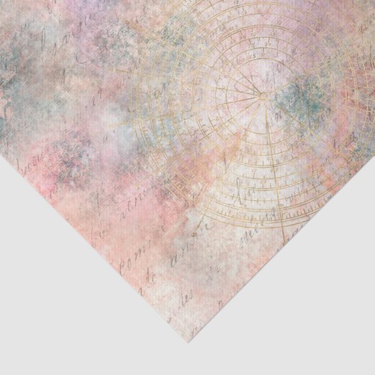  kompas ephemera decoupage tissue papier (Detail)