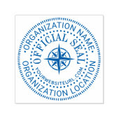 Kompas Generiek Aangepast Officiële Zegel Naam Loc Zelfinktende Stempel (Design)