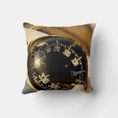 Kompas helpt navigeren en koer behouden.  kussen (Achterkant)