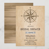  kompas huwelijksfeest uitnodiging (Voorkant / Achterkant)