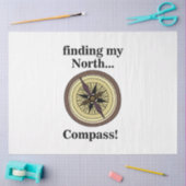 Kompas Instrument Navigatie Richting Grappig Tissuepapier (Craft)