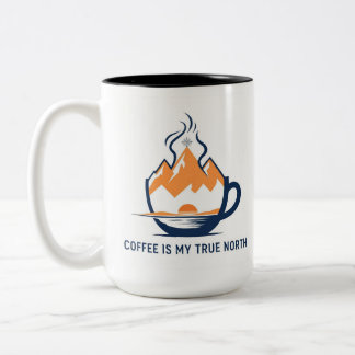 Kompas Koffie Tweekleurige Koffiemok