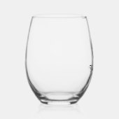 Kompas met bootnaam wijnglas zonder voet (Rechts)