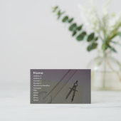 Kompas met liniaal visitekaartje (Staand voorkant)