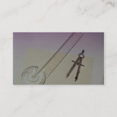 Kompas met liniaal visitekaartje (Achterkant)