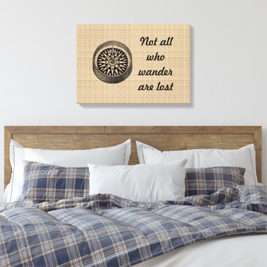  kompas op canvas (Insitu (Slaapkamer))