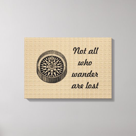 kompas op canvas (Voorkant)