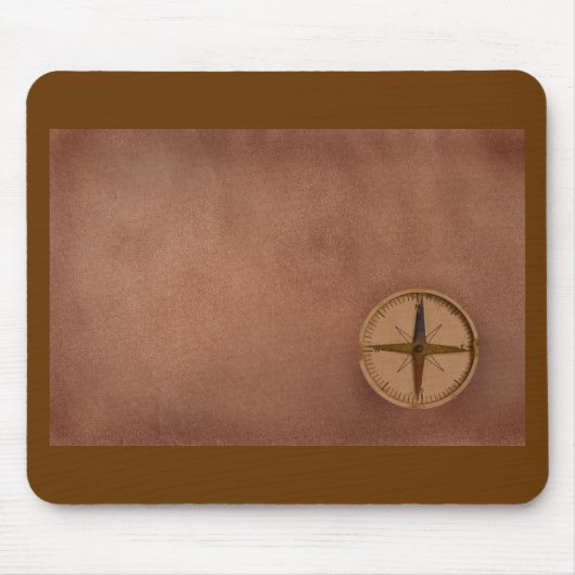 kompas op oud papier muismat (Voorkant)