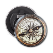 Kompas op water button flesopener (Voorkant)