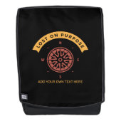 Kompas Reizen Wandeltocht Opzetelijk Verloren Voeg Rugtassen (Voorkant)