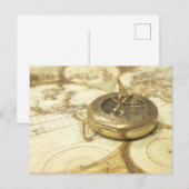  kompas-reiziger briefkaart (Voorkant / Achterkant)