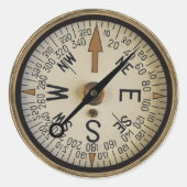 Kompas Roos 1 Sticker (Voorkant)