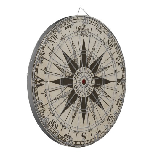  kompas Roos Dartbord (Voorkant Links)
