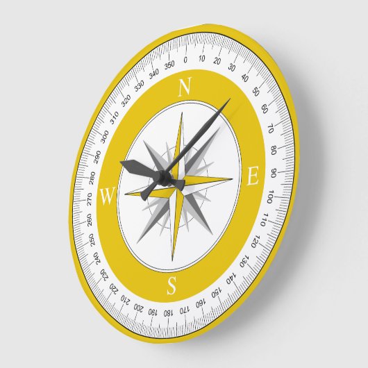 Kompas Roos geel en wit Grote Klok (Hoek)
