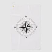 kompas Roos Golfhanddoek (Voorkant)