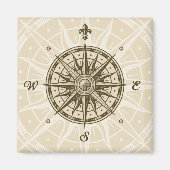 kompas Roos Magneet (Voorkant)