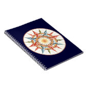 kompas roos - mandala notitieboek (Rechterzijde)