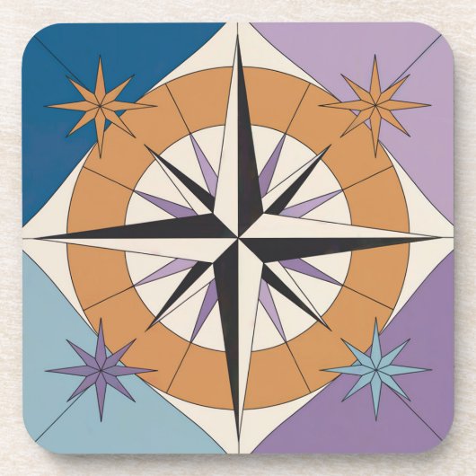 Kompas Roos MCM Onderzetter Set (Voorkant)