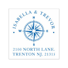 Kompas Roos nautisch | Retouradres Zelfinktende Stempel