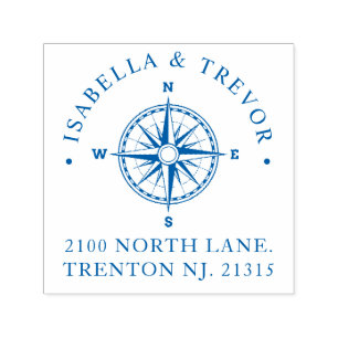 Kompas Roos nautisch Retouradres Zelfinktende Stempel