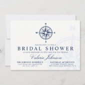 Kompas Roos | Nautisch Thema Vrijgezellenfeest Kaart (Voorkant)