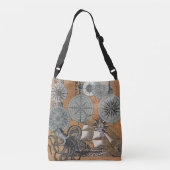 Kompas Roos  nautische octopus Crossbody Tas (Achterkant)
