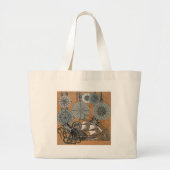 Kompas Roos nautische octopus Grote Tote Bag (Voorkant)