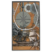 Kompas Roos nautische octopus Klein Cadeauzakje (Achterkant)