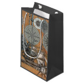 Kompas Roos nautische octopus Klein Cadeauzakje (Voorkant Gekanteld)