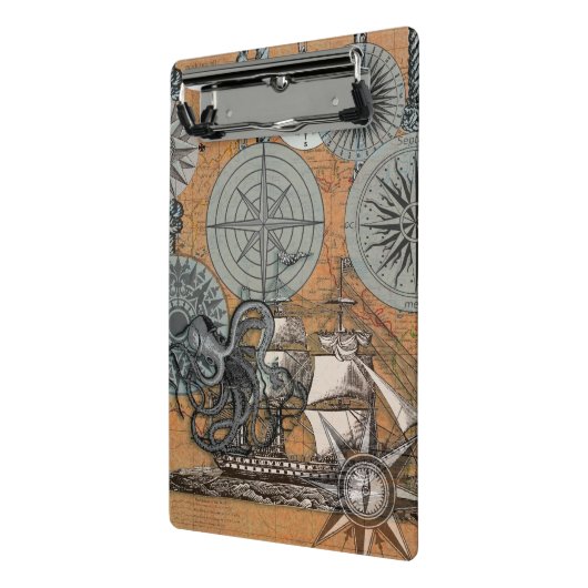 Kompas Roos  nautische octopus Mini Klembord (Angled2)