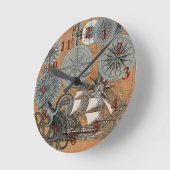 Kompas Roos  nautische octopus Ronde Klok (Hoek)