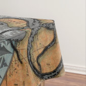 Kompas Roos  nautische octopus Tafelkleed (Voorbeeld)