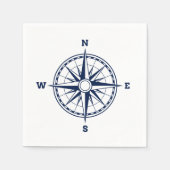 Kompas Roos nautische stijl Servet (Voorkant)