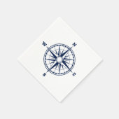 Kompas Roos nautische stijl Servet (Hoek)