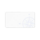 Kompas Roos nautische thema | Leeg adres Etiket (Voorkant)