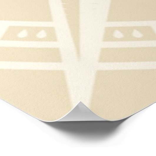  kompas Roos Poster (Hoek)