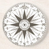  Kompas Roos Stone Onderzetter (Voorkant)