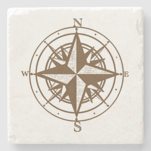  kompas stenen onderzetter (Voorkant)