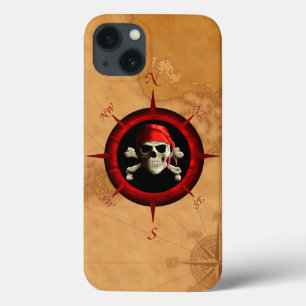 Kompas van de piraat nam en Kaart toe Case-Mate iPhone Case