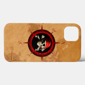 Kompas van de piraat nam en Kaart toe Case-Mate iPhone Case (Achterkant (horizontaal))