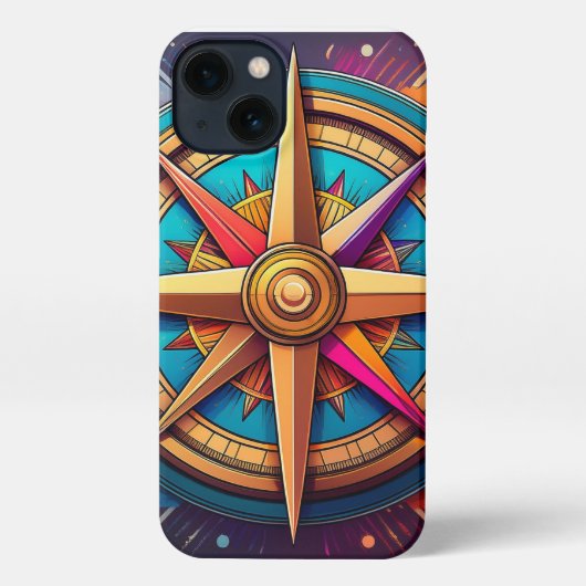 Kompas van het leven iPhone hoesje (Achterkant)