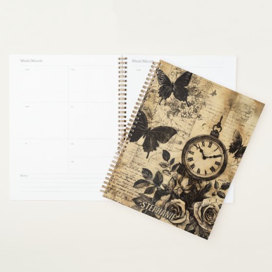 Kompas & Vlinder - Rustiek Papier (1) Planner (Display)