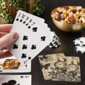  Kompas & Vlinder - Rustiek Papier (1) Pokerkaarten (Insitu)