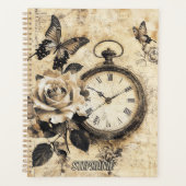 Kompas & Vlinder - Rustiek Papier (2) Planner (Voorkant)