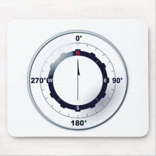 kompas voor nautische schepen muismat