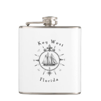 Kompas voor zeilen in Key West voor zeilers die cr Heupfles