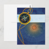 Kompas Zakelijke Promotie Briefkaart (Voorkant / Achterkant)