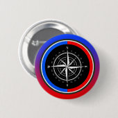 Kompasnavigatie Ronde Button 5,7 Cm (Voorkant /achterkant)