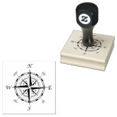 Kompasroos Buitenstempel, Wandel Camping Rubberstempel (Gestempeld)